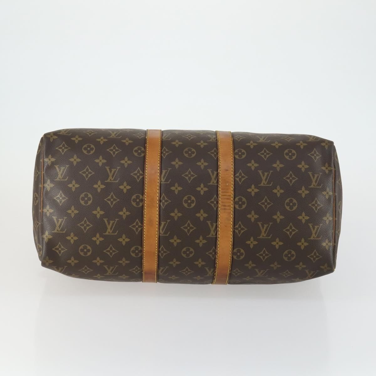 Louis Vuitton Keepall Bag Monogram Canvas Brown Canvas Travel Bag