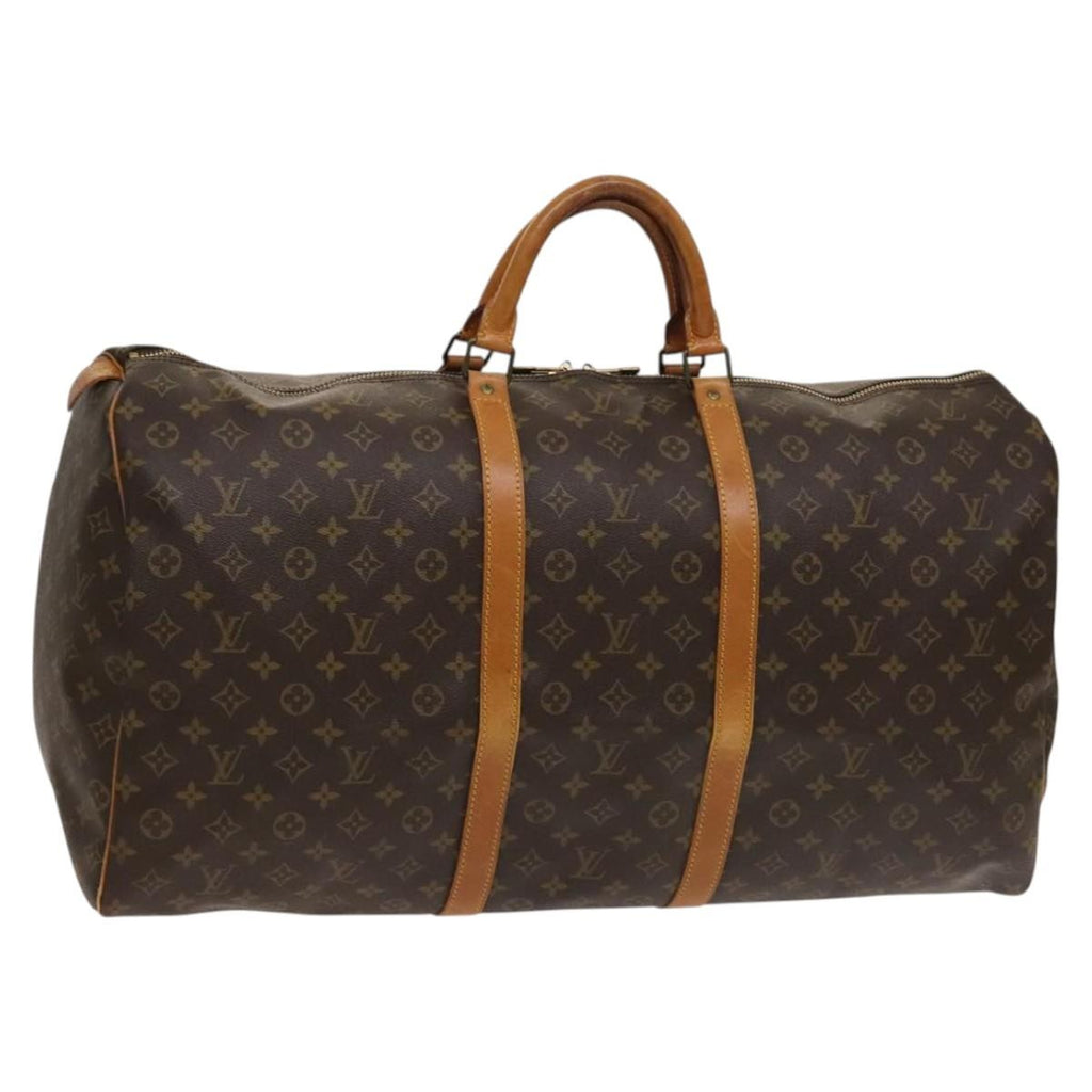 Louis Vuitton Keepall Bag Monogram Canvas Brown Canvas Travel Bag