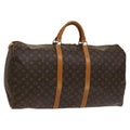Louis Vuitton Keepall Bag Monogram Canvas Brown Canvas Travel Bag