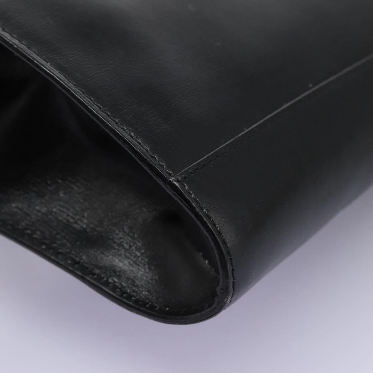 Celine Vintage Circle Logo Crossbody Bag Leather Black Leather Bag