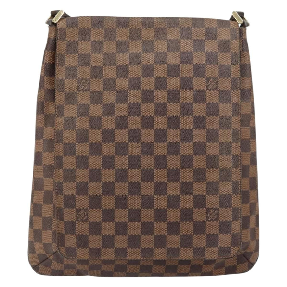 Louis Vuitton Musette Handbag Damier Brown Canvas Shoulder Bag