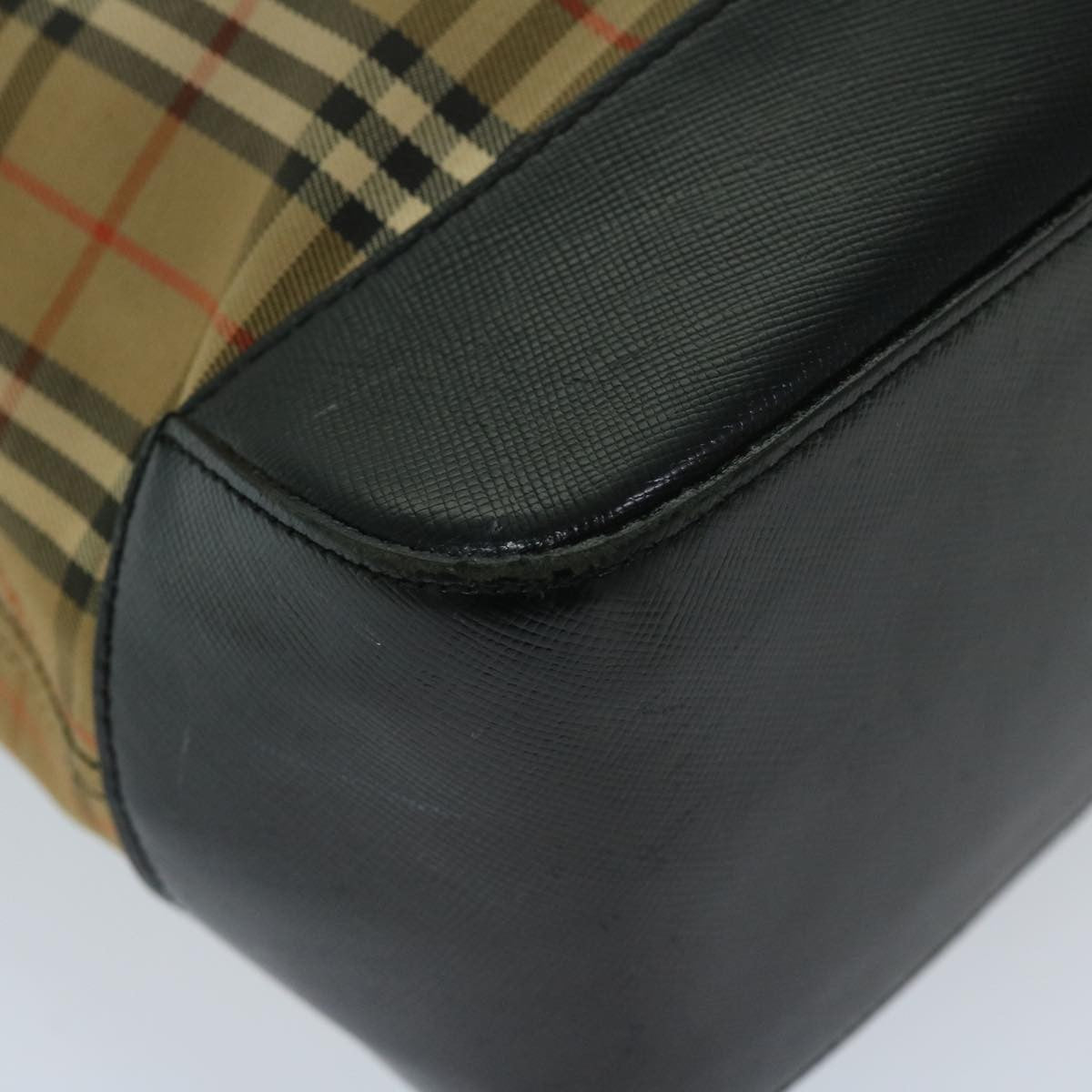 Burberry Nova Check Tote Canvas And Leather Beige Canvas Tote Bag