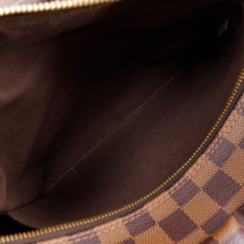Louis Vuitton Naviglio Handbag Damier Brown Canvas Shoulder Bag