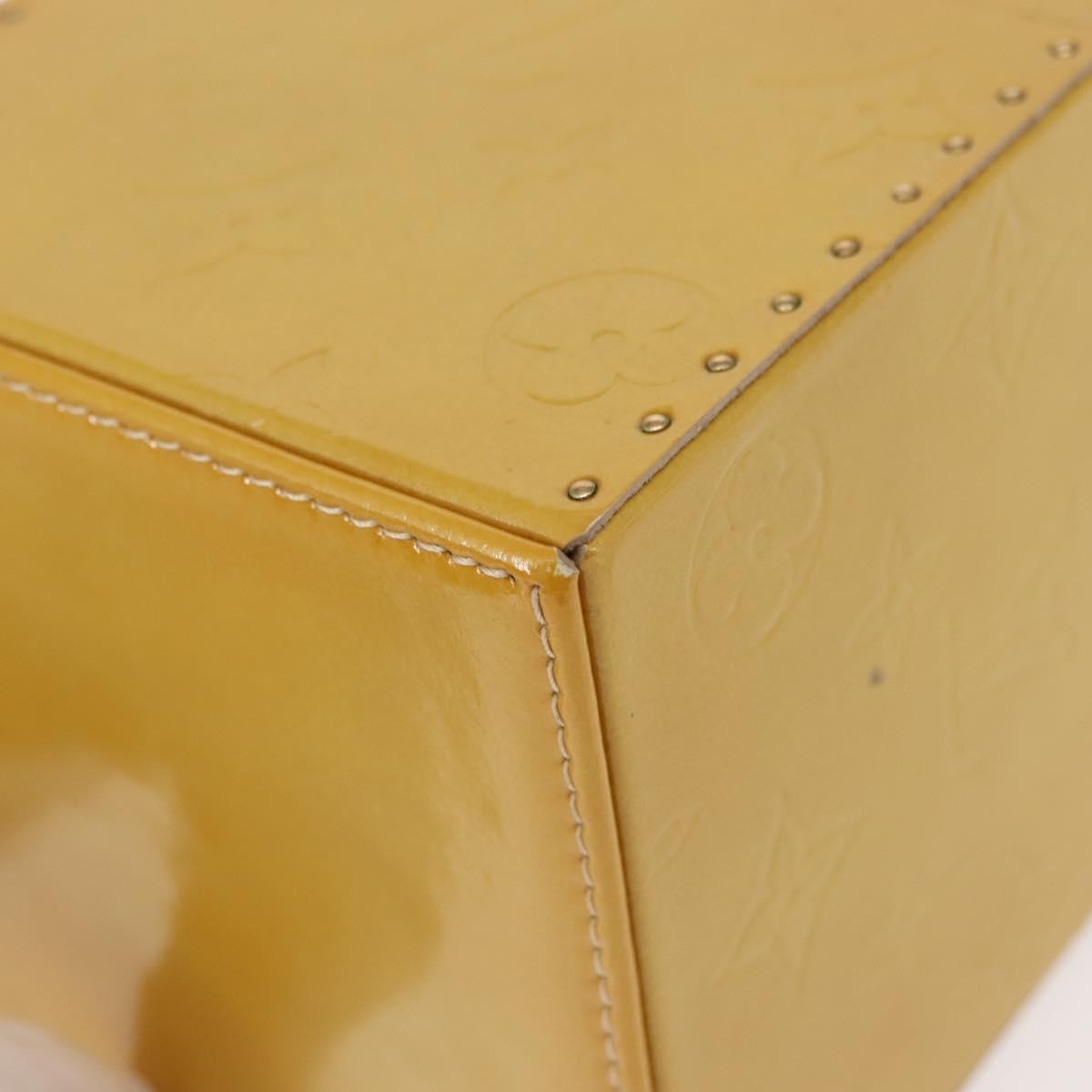Louis Vuitton Bleecker Box Bag Monogram Vernis Beige Patent_Leather Clutche & Pouche Bag