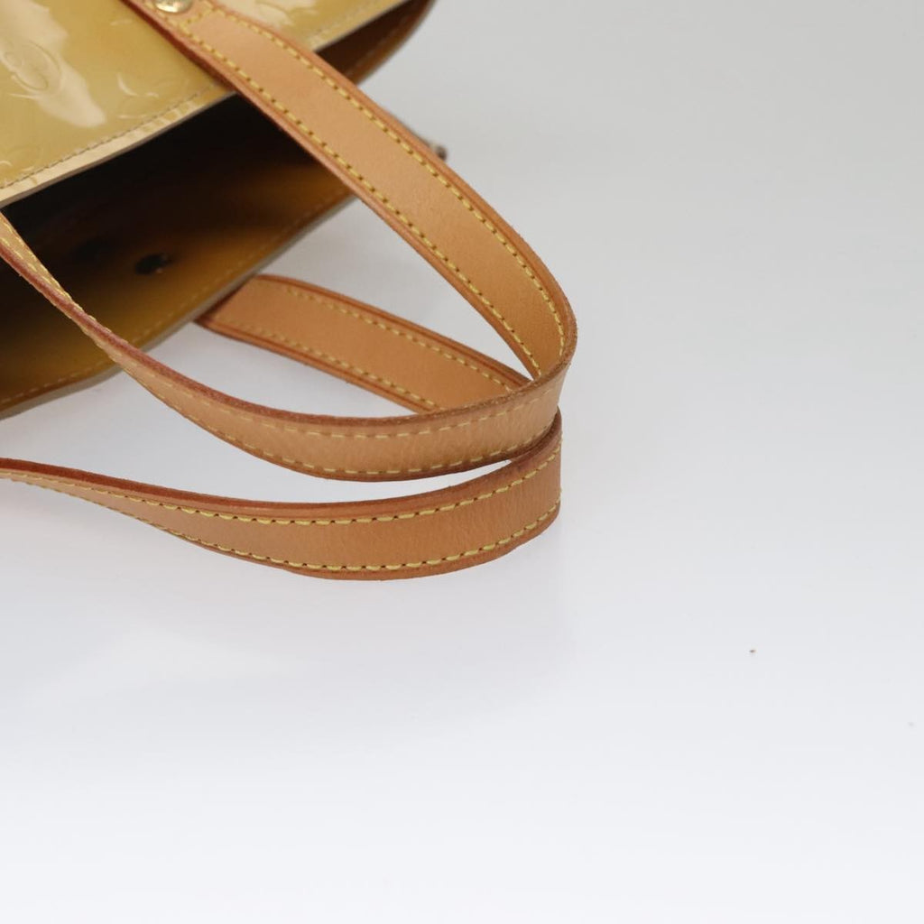 Louis Vuitton Reade Handbag Monogram Vernis Beige Patent_Leather Handbag