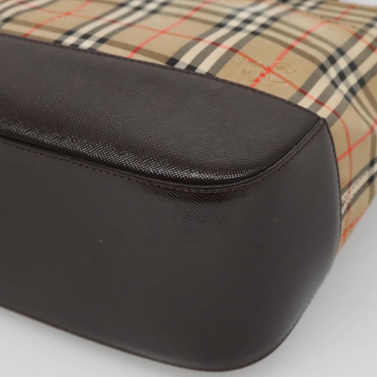 Burberry Nova Check Handbag Nova Check Canvas And Leather Beige Canvas Handbag
