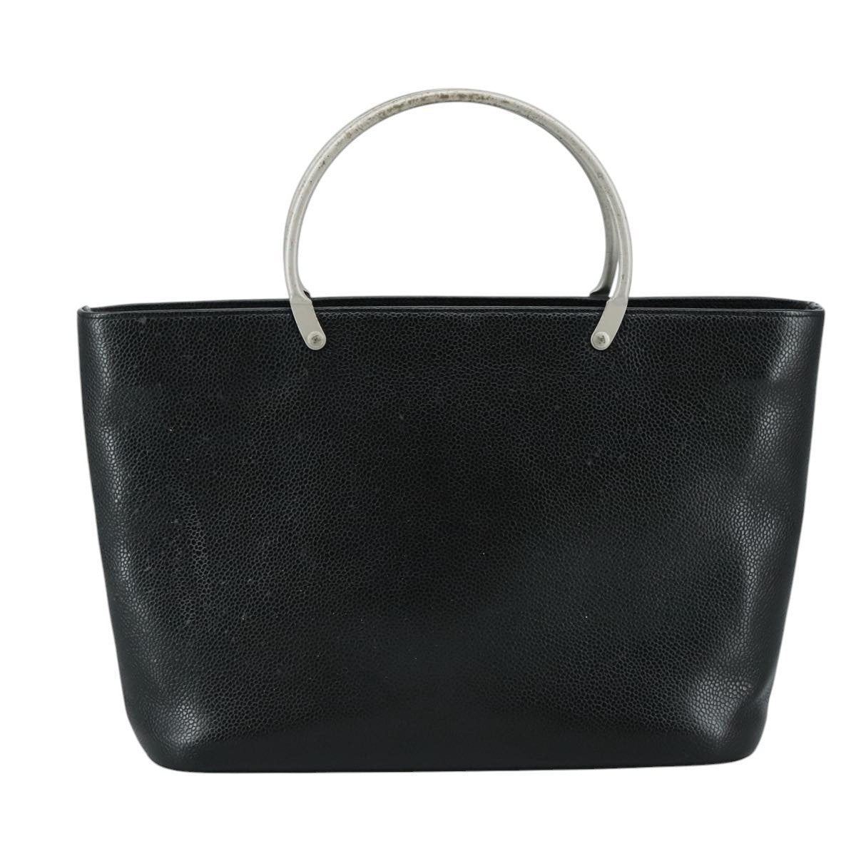 Chanel Vintage Tote Leather Black Leather Tote Bag Bag