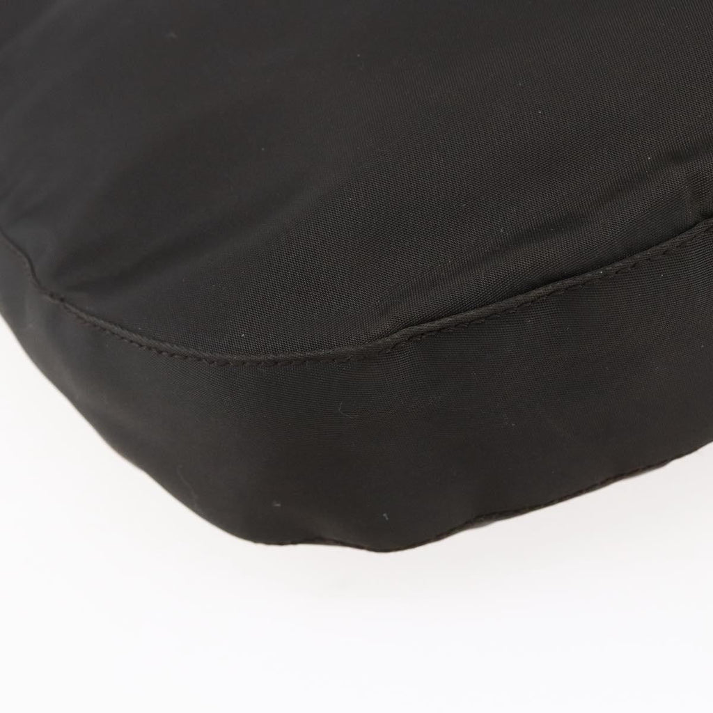 Prada Resin Chain Shoulder Bag Nylon Brown Nylon Shoulder Bag Bag