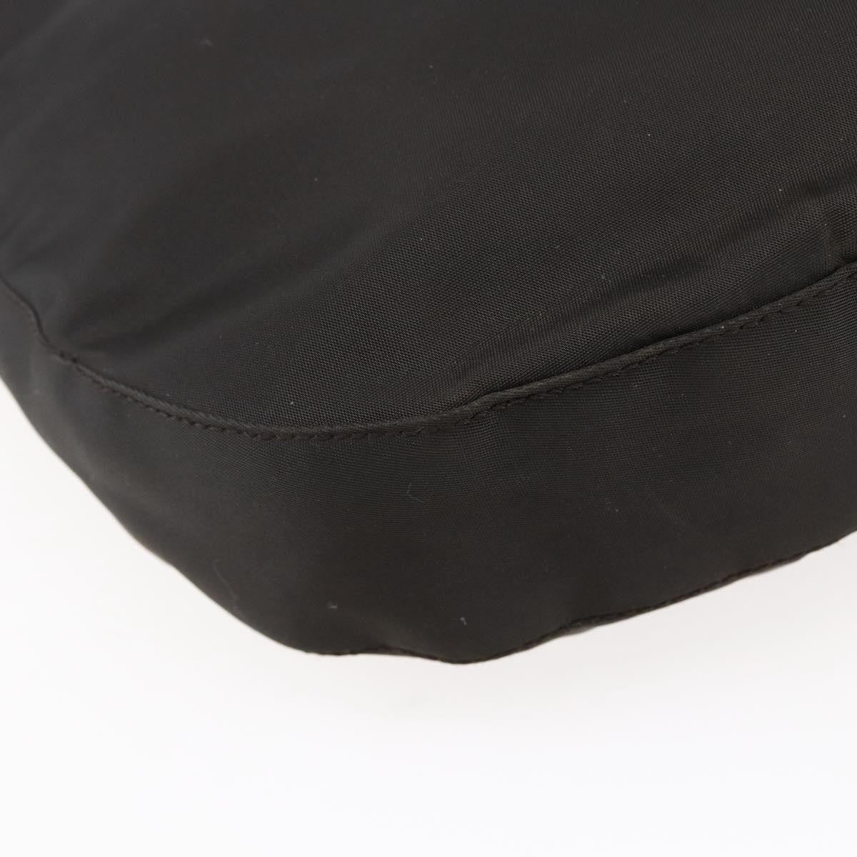 Prada Resin Chain Shoulder Bag Nylon Brown Nylon Shoulder Bag Bag