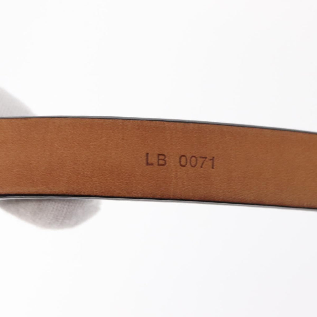 Louis Vuitton Carre Belt Leather Black Leather Belts Accessory