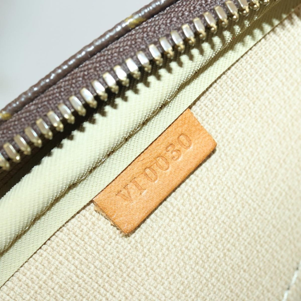 Louis Vuitton Alize Bag Monogram Canvas Brown Canvas Travel Bag