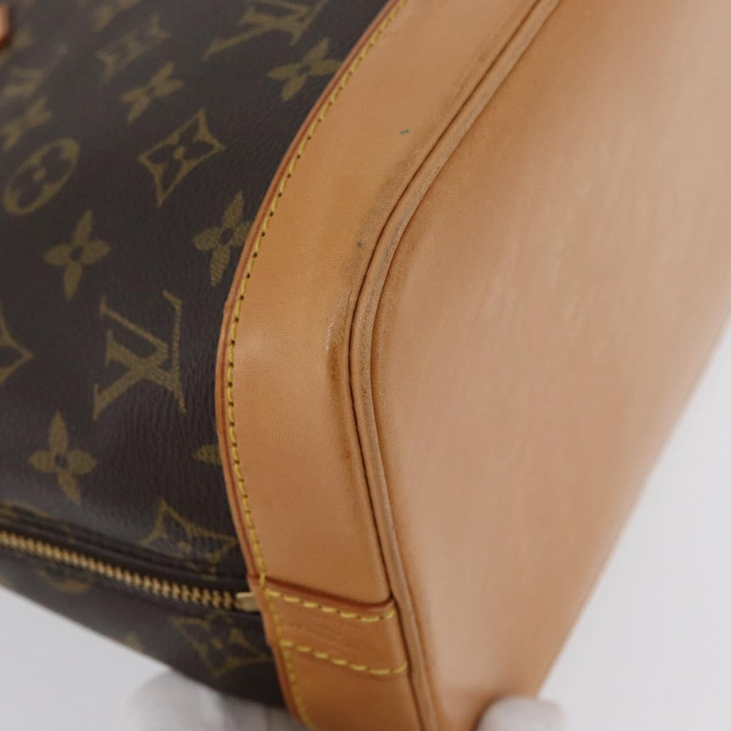 Louis Vuitton Alma Handbag Monogram Canvas Brown Canvas Handbag