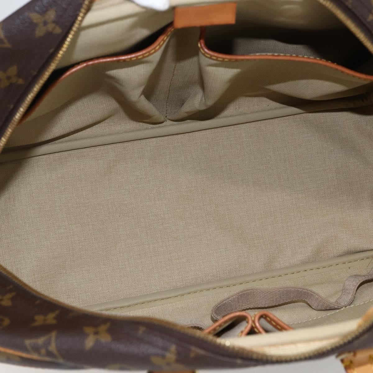 Louis Vuitton Deauville Handbag Monogram Canvas Brown Canvas Handbag