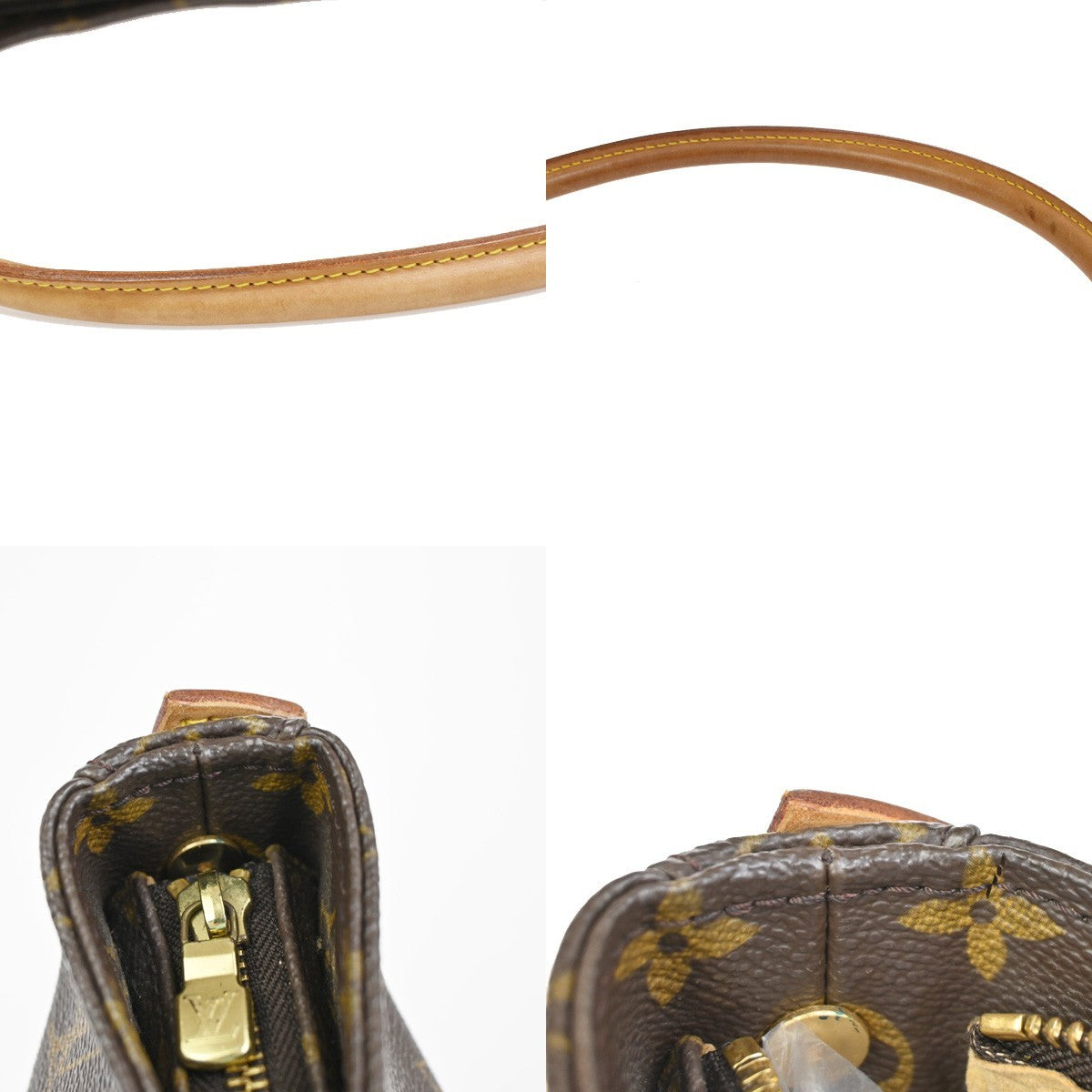 Louis Vuitton Monogram Looping Handbag Monogram Canvas Brown Canvas Shoulder Bag