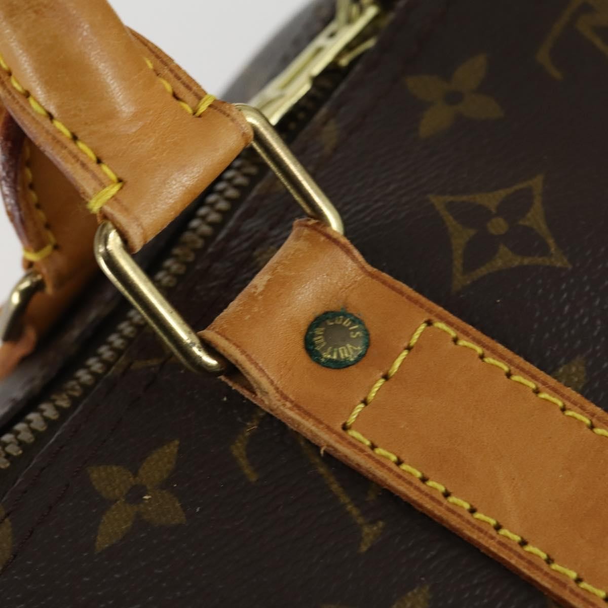 Louis Vuitton Keepall Bag Monogram Canvas Brown Canvas Travel Bag