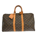 Louis Vuitton Keepall Bag Monogram Canvas Brown Canvas Travel Bag