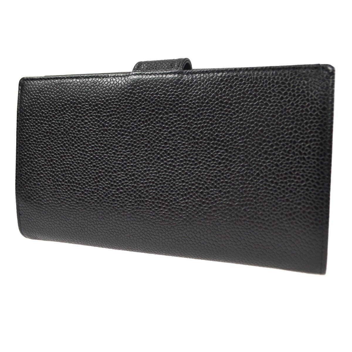 Chanel Timeless Cc French Wallet Caviar Black Leather Wallets Accessory