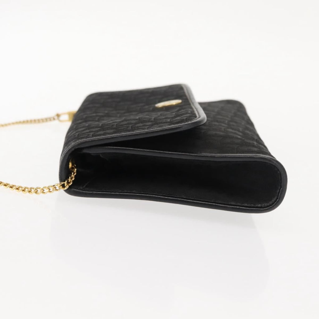 Christian Dior Trotter Shoulder Bag Canvas Black Canvas Shoulder Bag Bag (Pre-Owned)