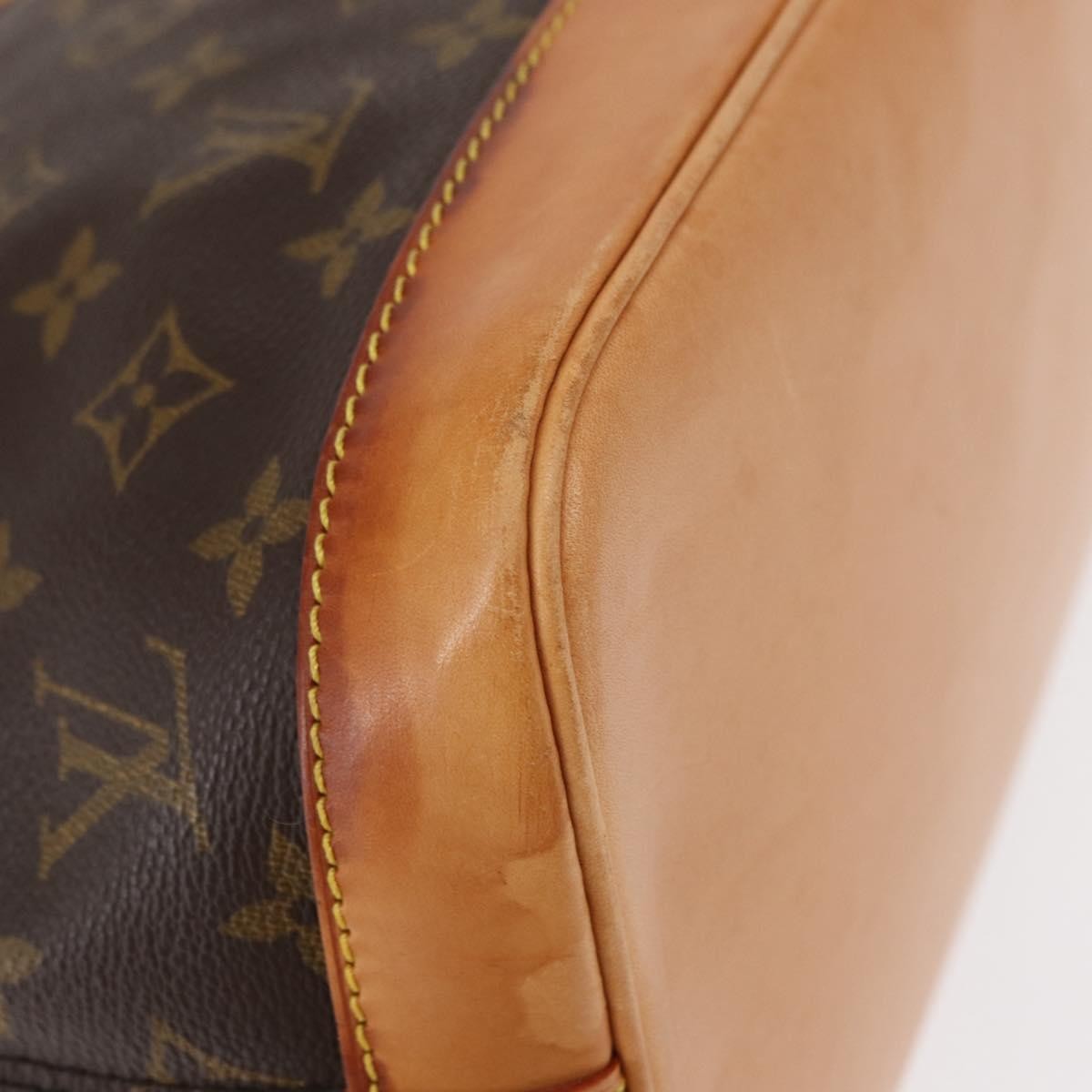 Louis Vuitton Alma Handbag Monogram Canvas Brown Canvas Handbag