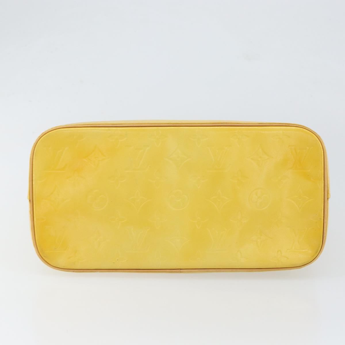 Louis Vuitton Houston Handbag Monogram Vernis Yellow Patent_Leather Tote Bag