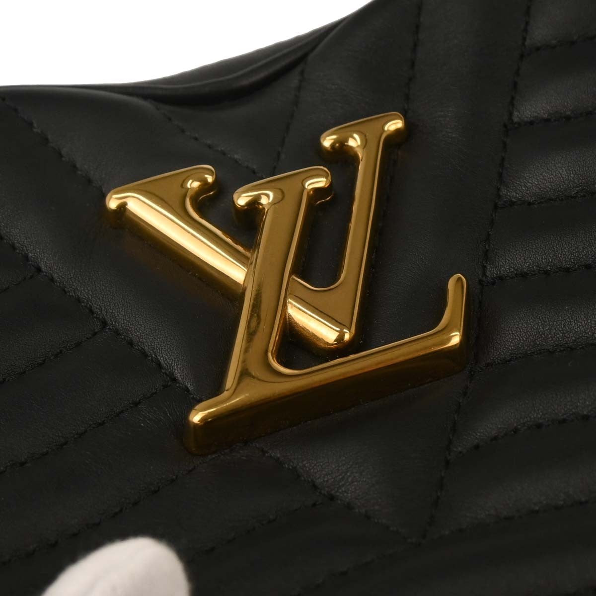 Louis Vuitton New Wave Heart Crossbody Bag Quilted Leather Black Leather Shoulder Bag