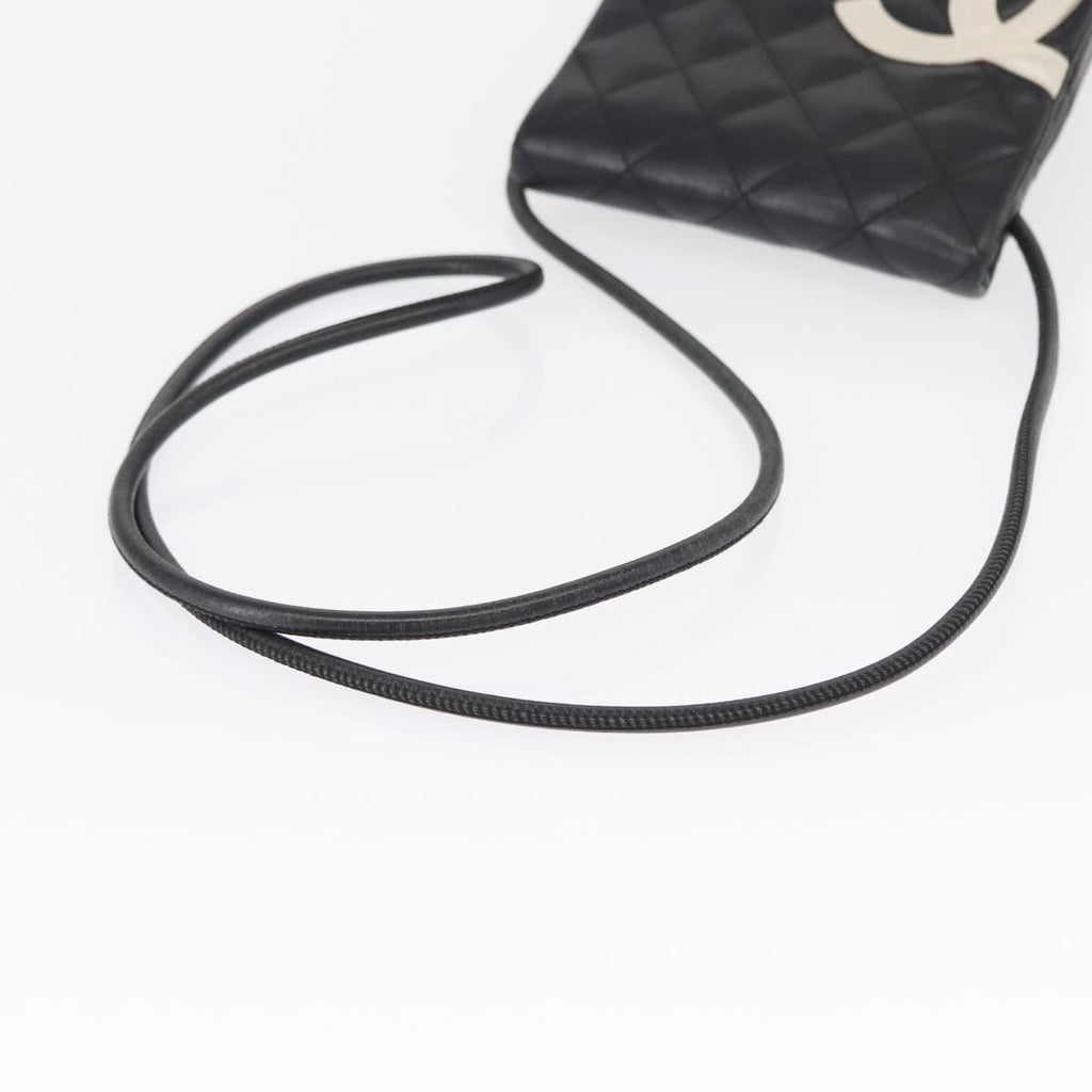 Chanel Cambon Flap Crossbody Bag Quilted Lambskin Silver Leather Shoulder Bag Bag