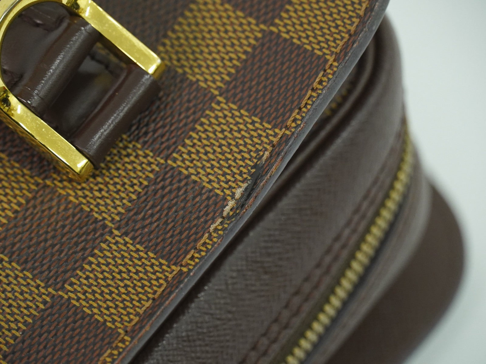 Louis Vuitton Triana Bag Damier Brown Canvas Handbag