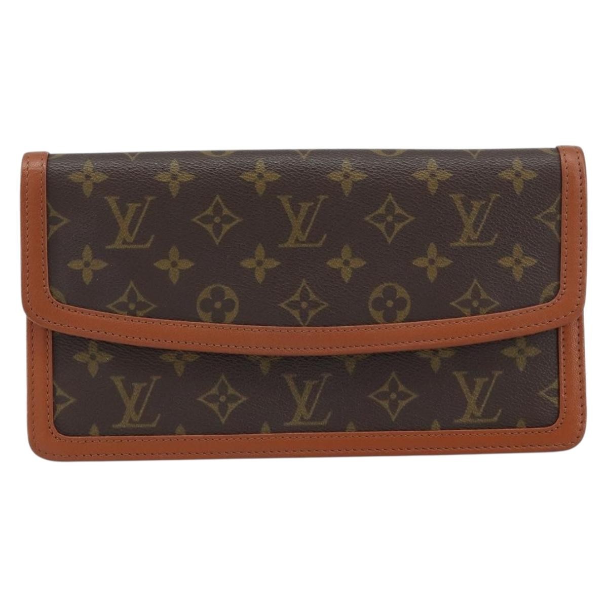 Louis Vuitton Dame Pochette Monogram Canvas Brown Canvas Clutche & Pouche Bag