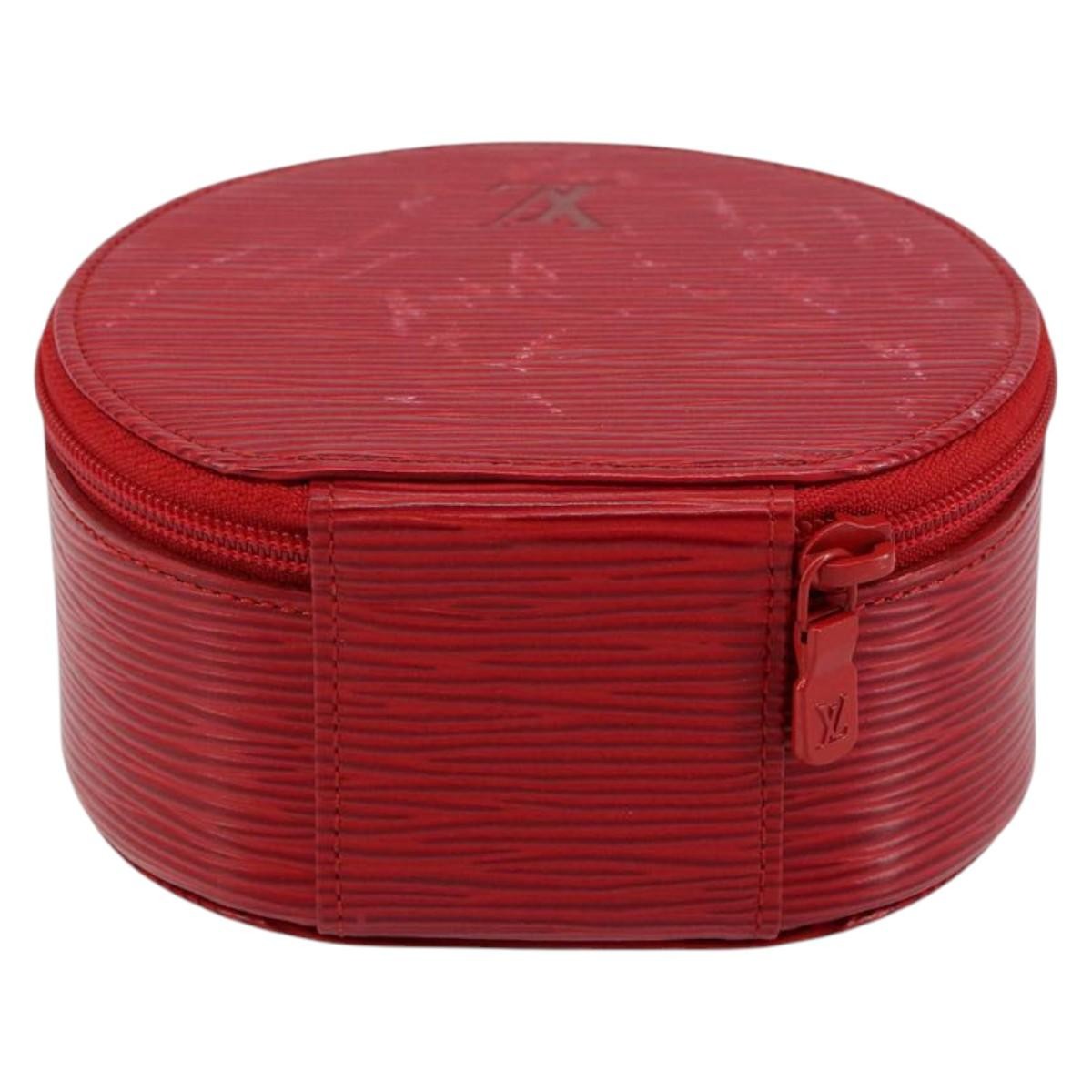 Louis Vuitton Ecrin Bijoux Pouch Epi Leather Red Leather Jewelry Set Jewelry