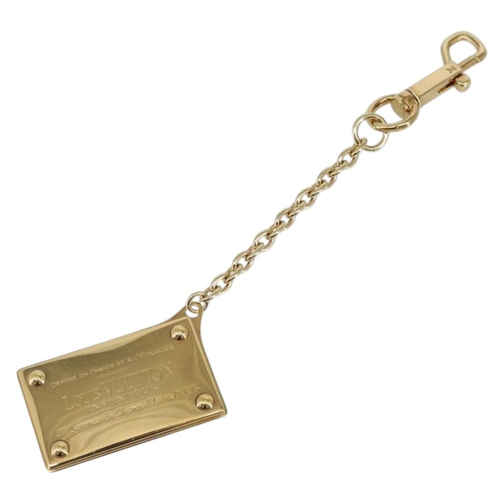 Louis Vuitton Key Chain Metal Gold Metal Accessory