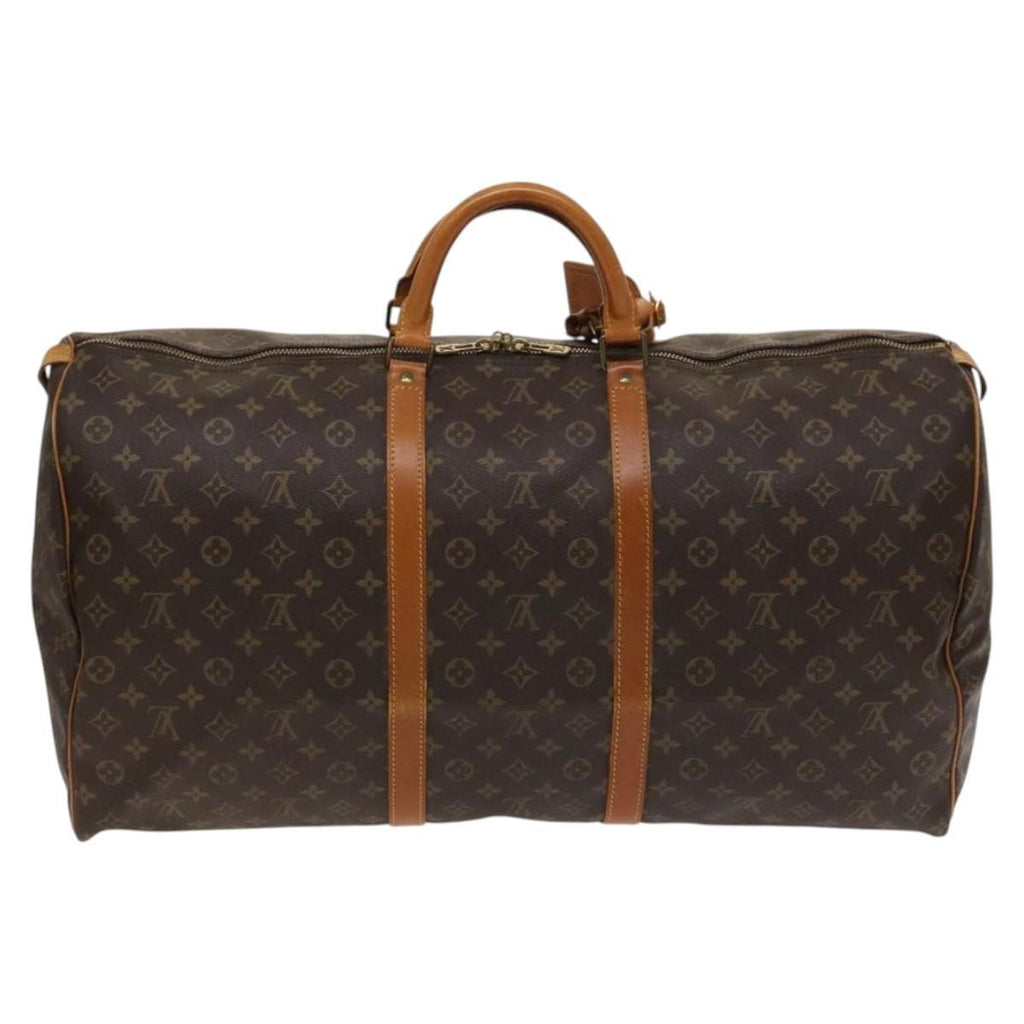 Louis Vuitton Keepall Bag Monogram Canvas Brown Canvas Travel Bag