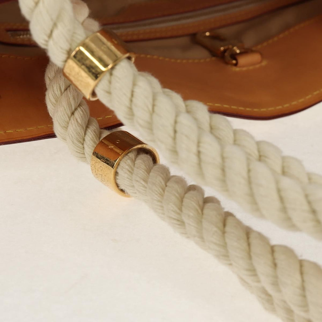 Louis Vuitton Pampelonne Handbag Damier White Canvas Tote Bag