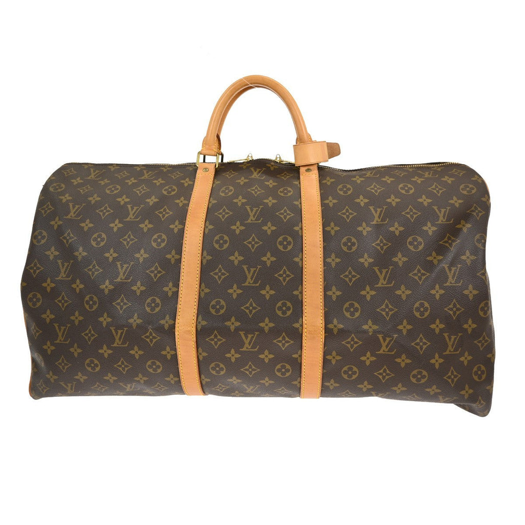 Louis Vuitton Keepall Bag Monogram Canvas Brown Canvas Travel Bag
