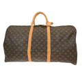 Louis Vuitton Keepall Bag Monogram Canvas Brown Canvas Travel Bag