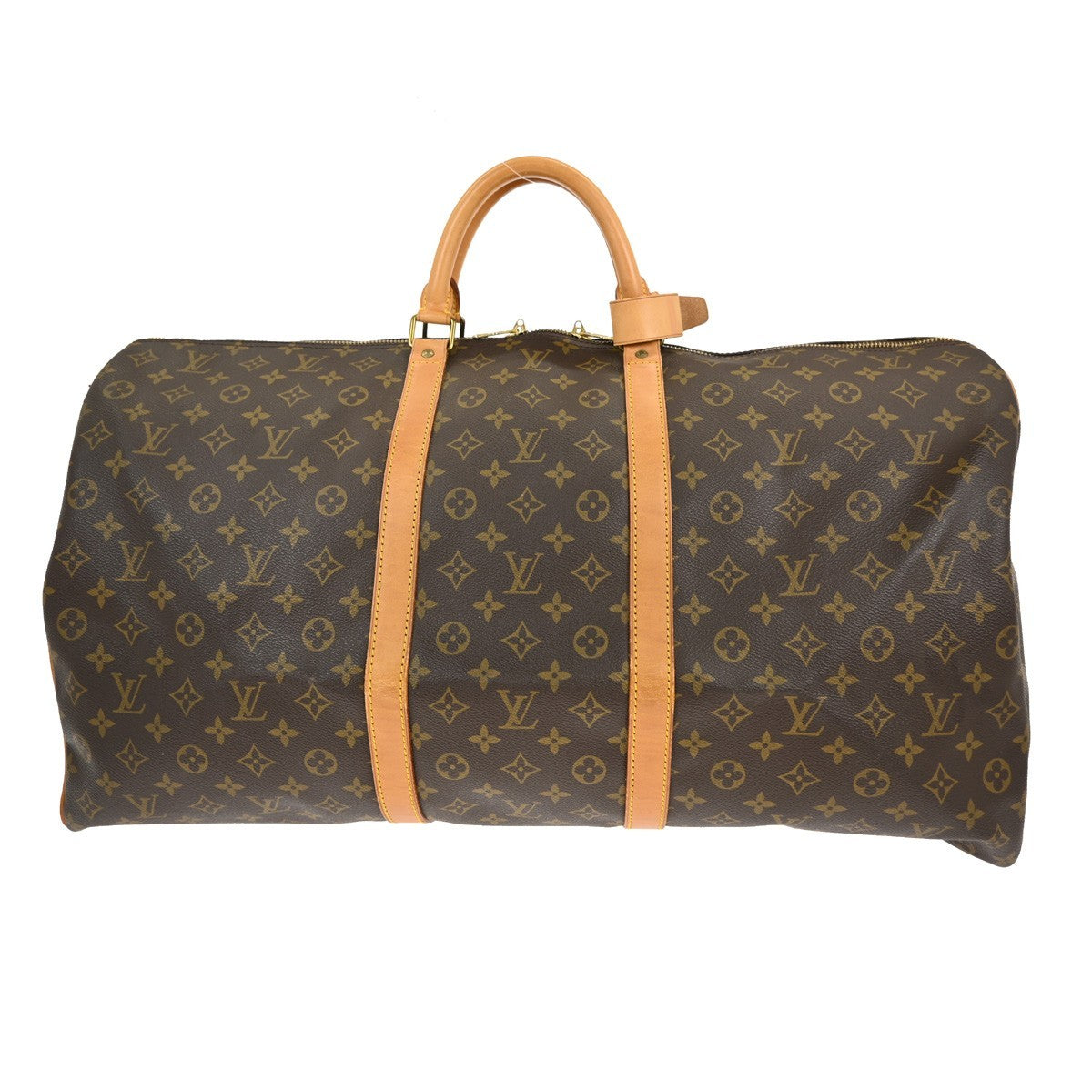 Louis Vuitton Keepall Bag Monogram Canvas Brown Canvas Travel Bag