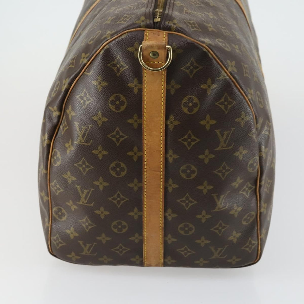 Louis Vuitton Keepall Bandouliere Bag Monogram Canvas Brown Canvas Travel Bag