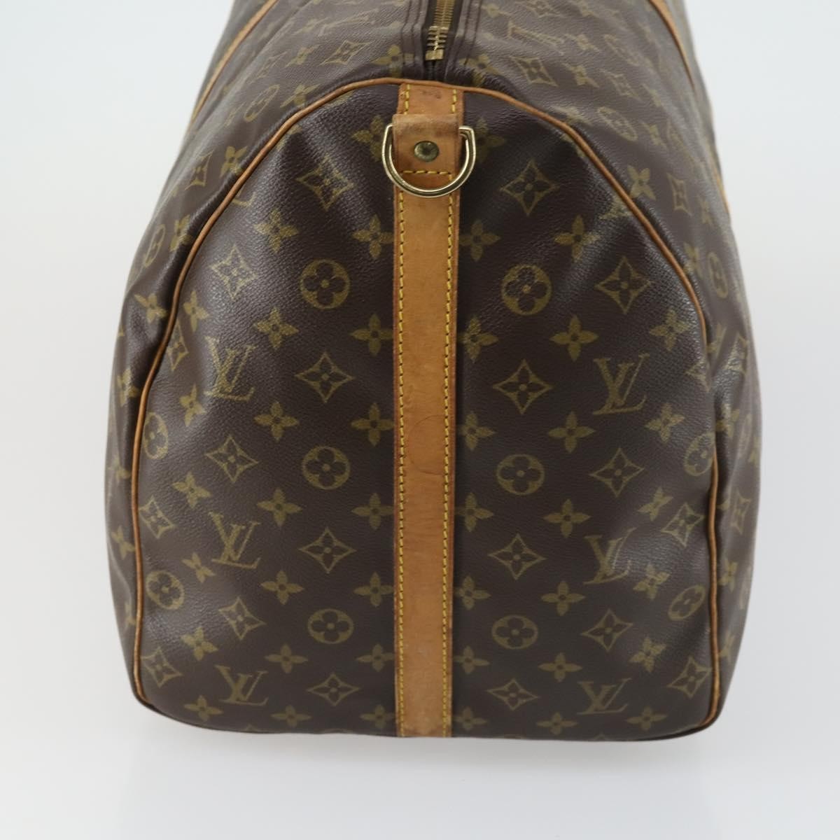Louis Vuitton Keepall Bandouliere Bag Monogram Canvas Brown Canvas Travel Bag