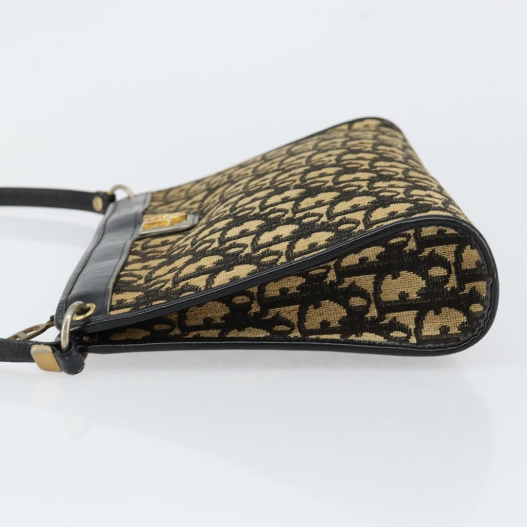 Christian Dior Vintage Trotter Shoulder Bag Canvas Navy Canvas Shoulder Bag Bag (Pre-Owned)