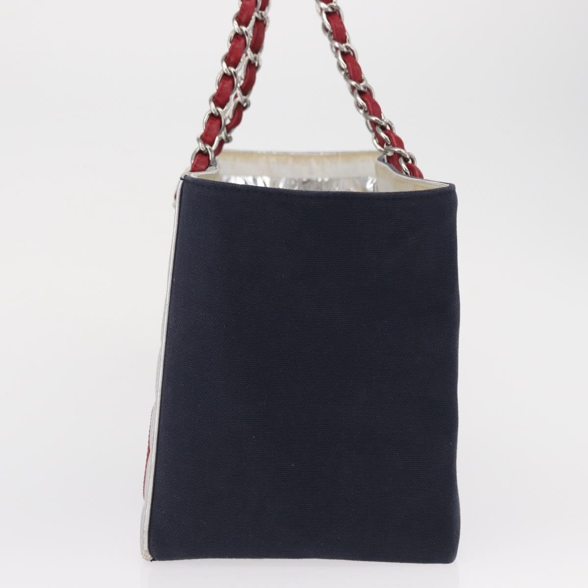 Chanel No.5 Tote Canvas And Leather Navy Canvas Tote Bag Bag