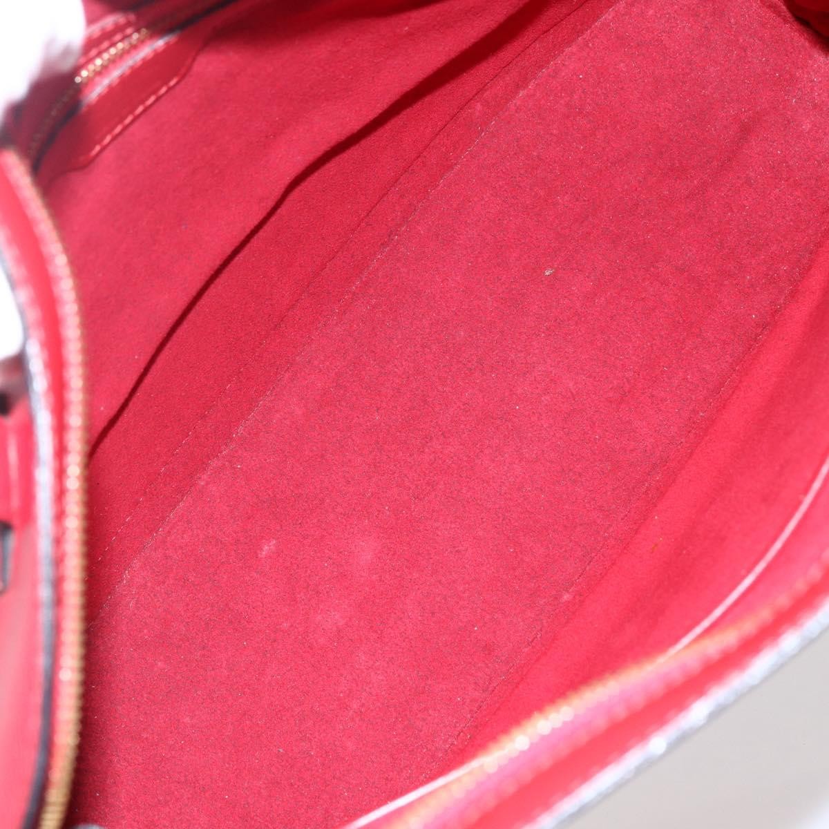 Louis Vuitton Lussac Handbag Epi Leather Red Leather Shoulder Bag