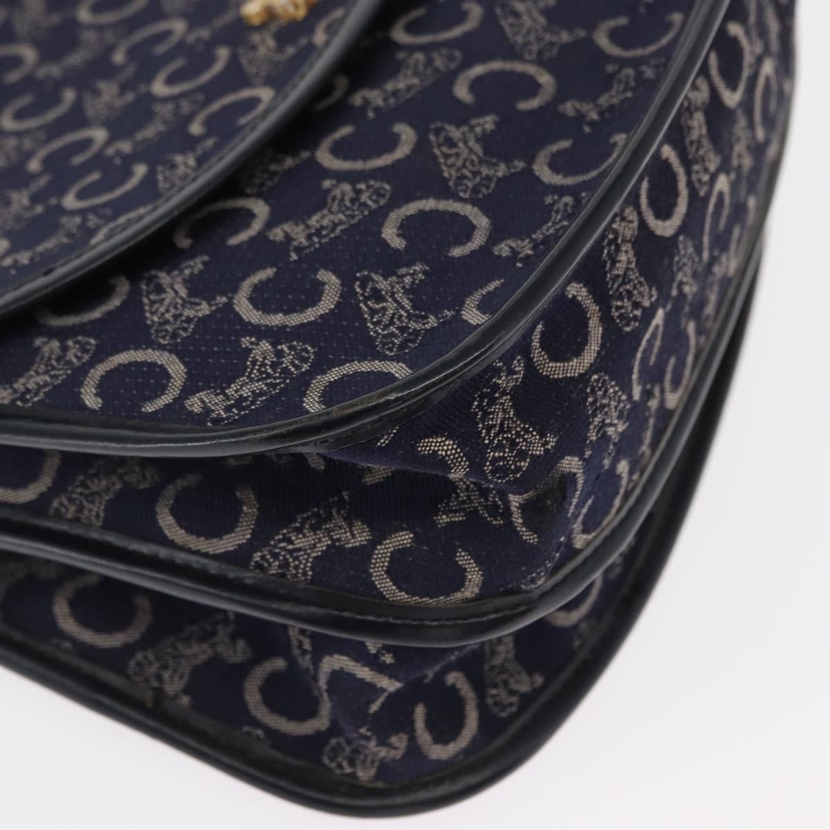 Celine C Sulky Shoulder Bag Canvas Navy Canvas Shoulder Bag Bag