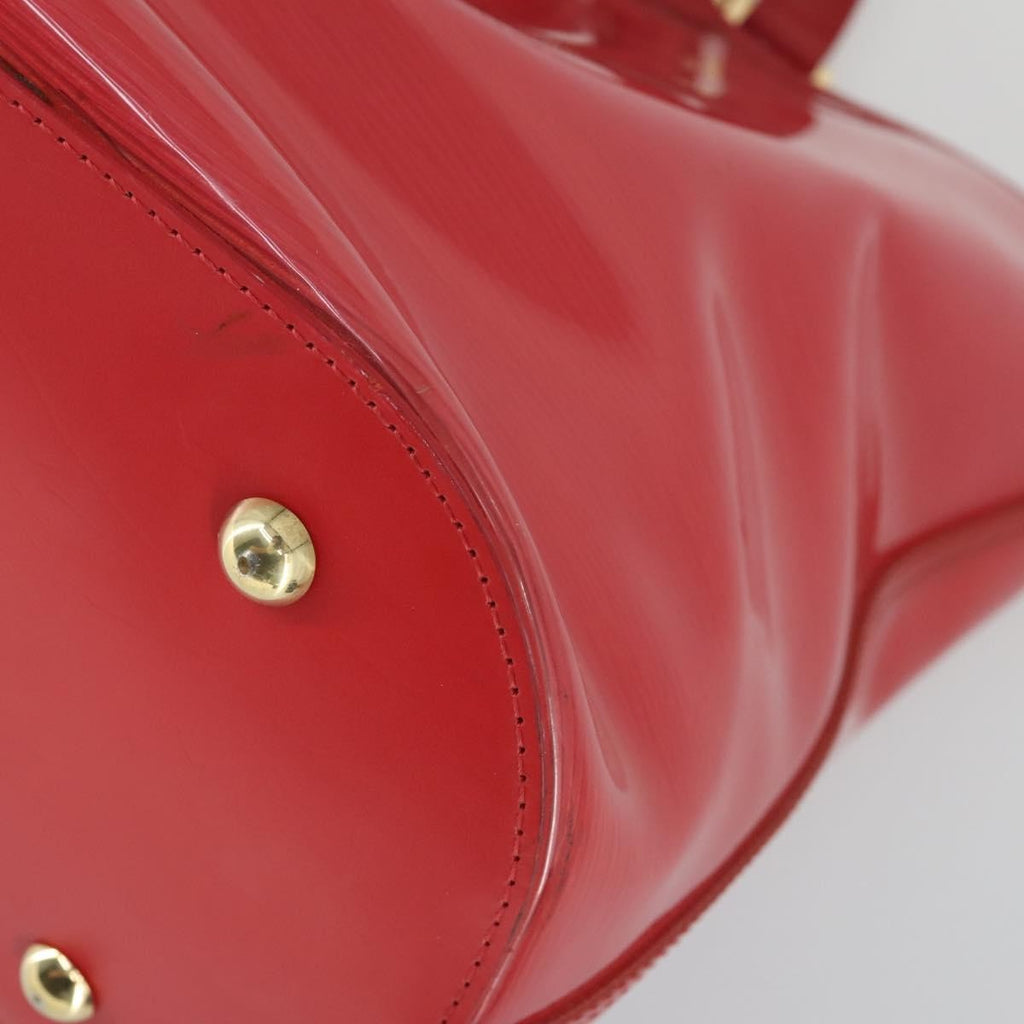 Louis Vuitton Plage Lagoon Bay Handbag Vinyl Epi Leather Red Plastic Tote Bag