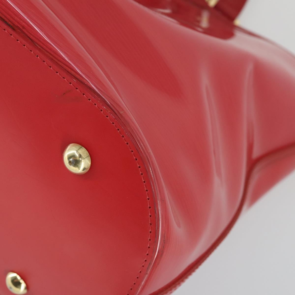 Louis Vuitton Plage Lagoon Bay Handbag Vinyl Epi Leather Red Plastic Tote Bag