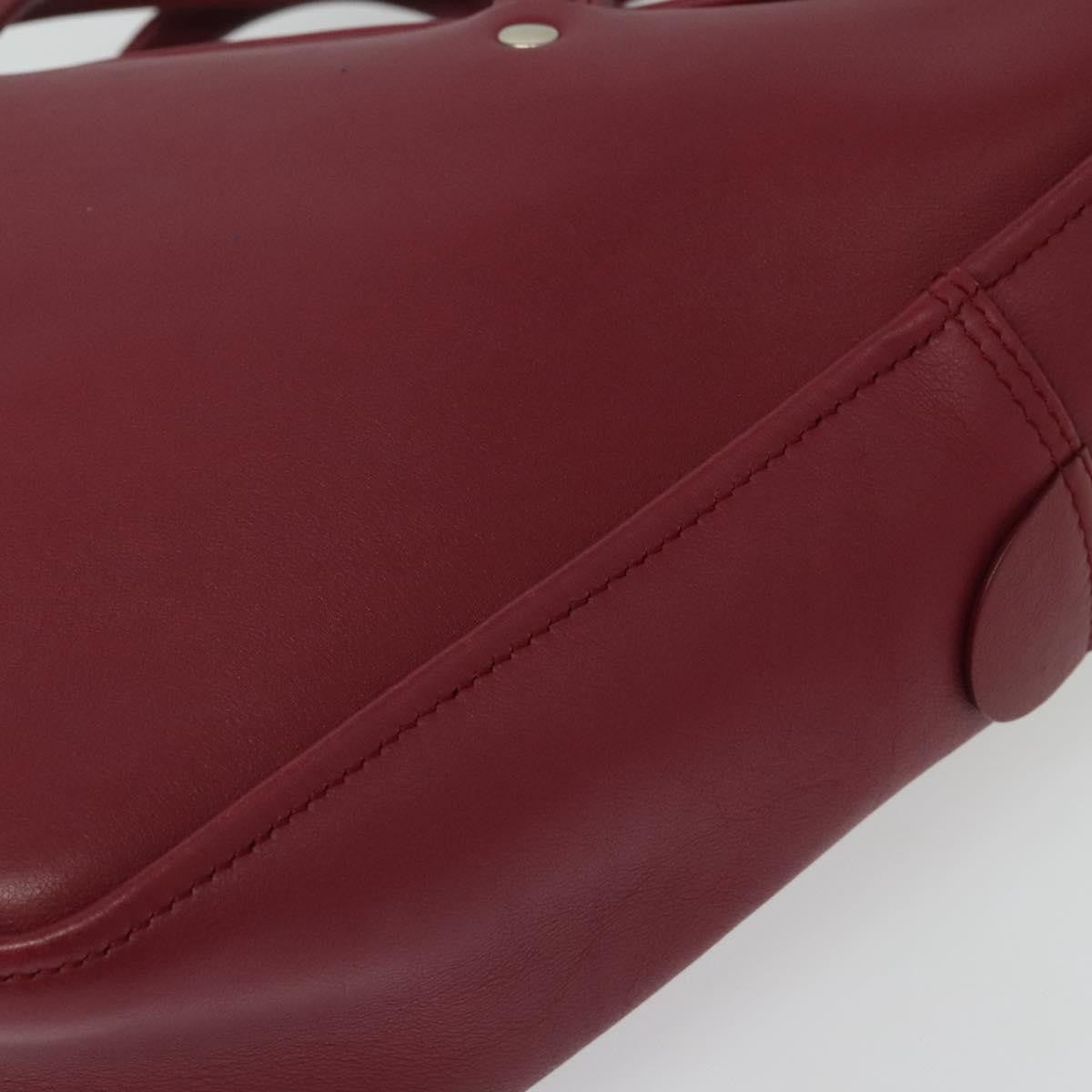 Balenciaga Triangle Duffle Bag Leather Red Leather Hand