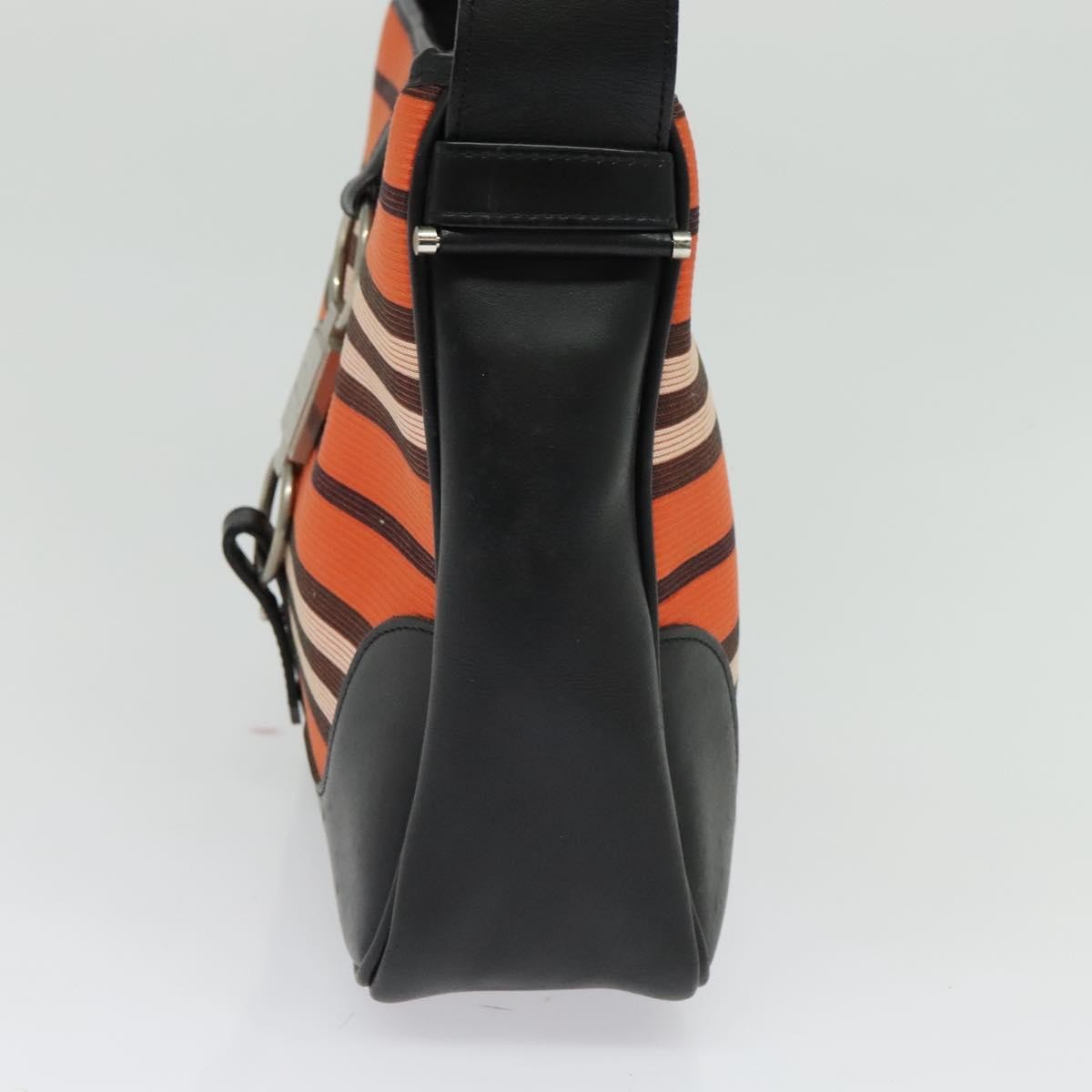 Burberry Blue Label Shoulder Bag Canvas Orange Canvas Shoulder Bag