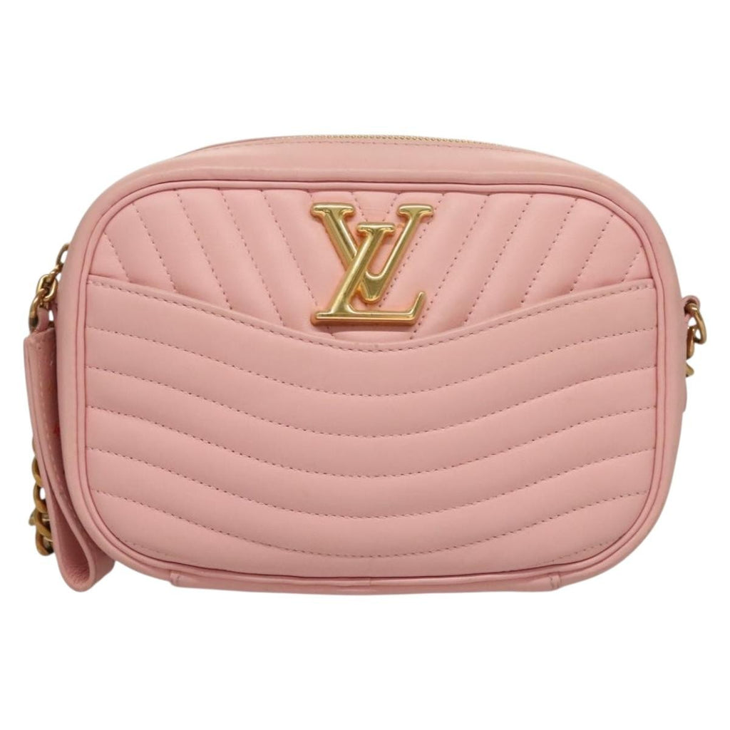Louis Vuitton New Wave Camera Bag Quilted Leather Pink Leather Bag