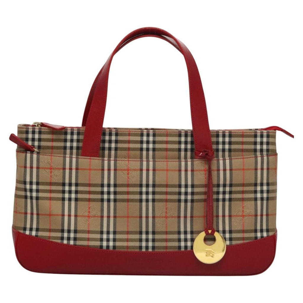 Burberry Nova Check Handbag Nova Check Canvas And Leather Beige Canvas Handbag