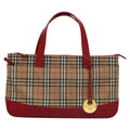 Burberry Nova Check Handbag Nova Check Canvas And Leather Beige Canvas Handbag