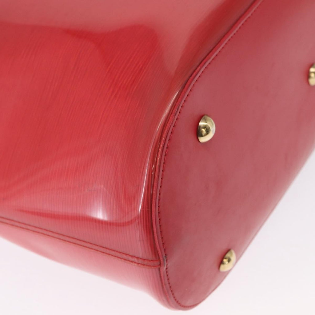 Louis Vuitton Plage Lagoon Bay Handbag Vinyl Epi Leather Red Plastic Tote Bag