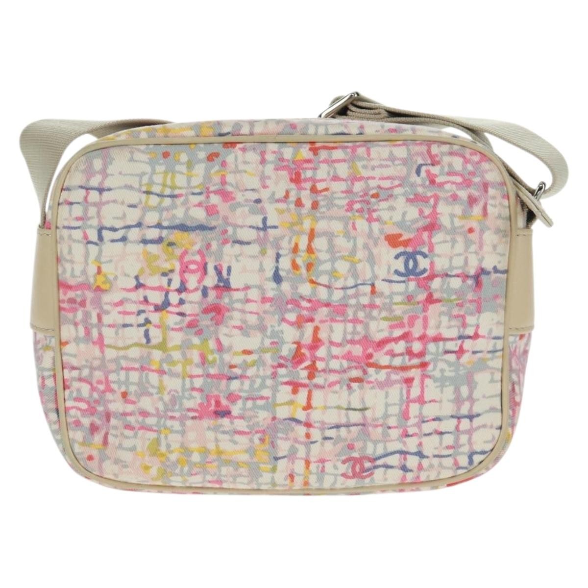 Chanel Vintage Clover Camera Bag Printed Canvas Multicolour Canvas Shoulder Bag Bag